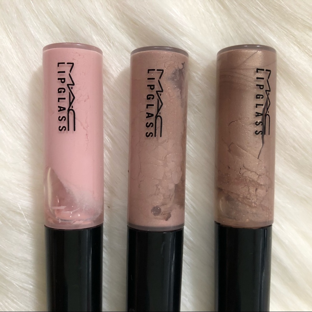3 Mac cosmetics lipglass bundle